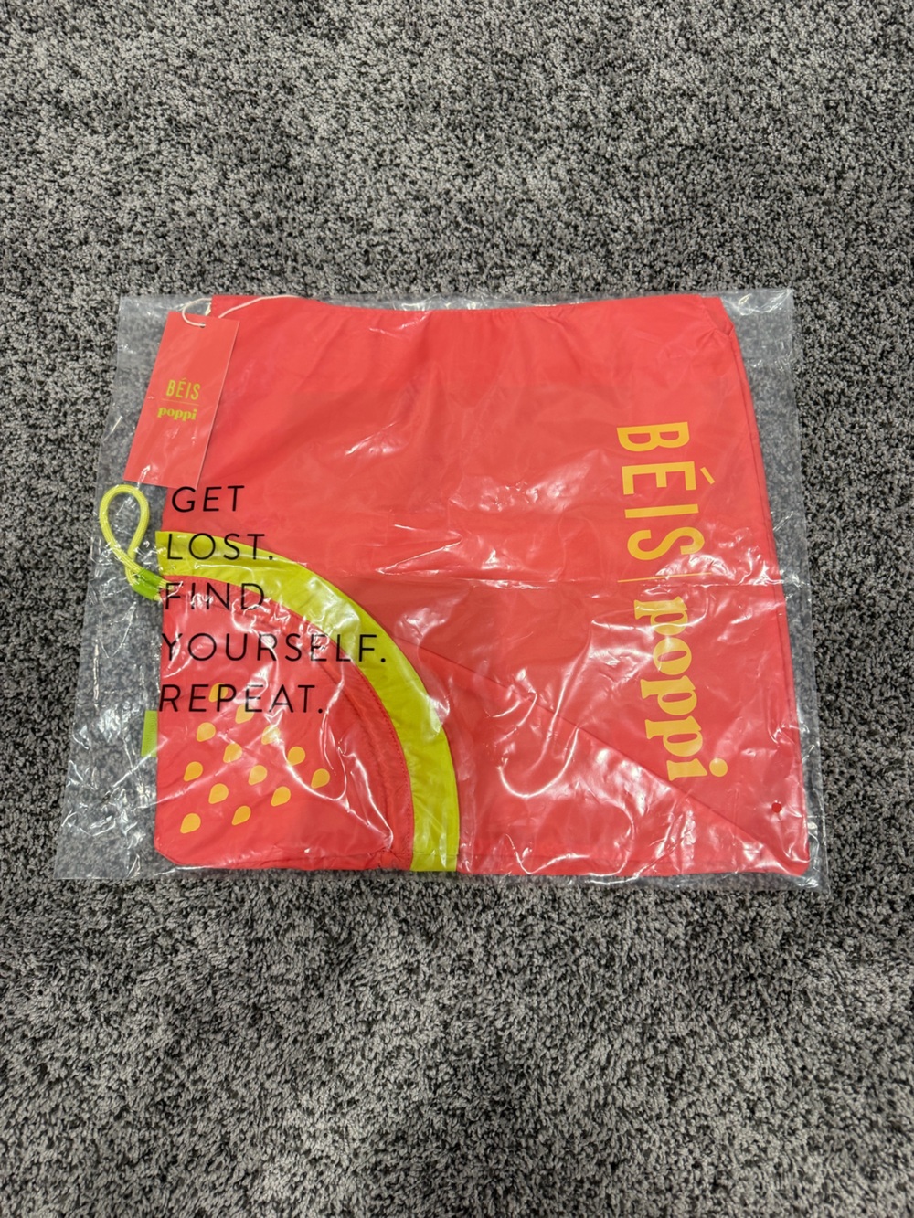 Beis x poppi The Reusable Shopping Tote in Strawberry